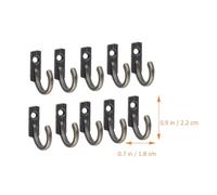 HEANUJJ 100 Pcs Retro Single Hole Wall Mount Hooks, Mini Antique Style Coat Hooks with Screws, Clothes Hanging Hat and Key Holder for Bathroom Kitchen Bedroom
