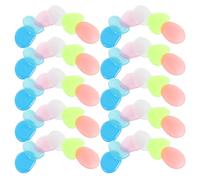 HEANUJJ 100pcs Colourful Resin Pebbles with Enhanced Night Visibility for Indoor and DIY Decorating, Rounded Glow the for Miniature Scenery and Garden Borders Random Color