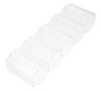 HEANUJJ 100Pcs Poker Chip Case with 5-Compartment Rhombus Tray Wear-Resistant Covered Chip Holder for Texas Hold'em and Card Storage Portable Game Rack for Home Use