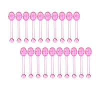 HEANUJJ 100pcs Reusable Pink Lip Gloss Applicator Tube with Plastic Wand, Resist Bending and Breaking, for Makeup Bottle Applicator Process and Travel Use