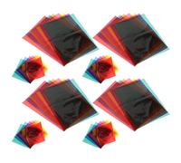 HEANUJJ 105 Sheets Colored Cellophane Wrap Sheets for DIY and Events, Versatile Decoration with Vivid Artistic Appeal, Cellophane Paper for Crafting and Enhancing Interior Design,