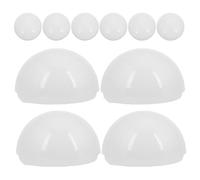 HEANUJJ 10pcs LED Bulb Cover LED Vanity Light Globes 4.5inch Hemispherical PC Material Modern Sleek Design Uniform Light Distribution Soft Lighting for Bathroom and Bedroom