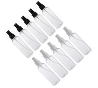 HEANUJJ 10pcs Makeup Spray Bottle 100ml Plastic Empty Spray Bottle Refillable Portable Black for Make, Skin Care and Travel Use