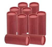 HEANUJJ 10pcs Paper Cylinder Boxes for Essential Bottles and Dried Foods Storage, Reliable Paper Tubes with Rustic Charm, Preserve Flavor and Aroma, Suitable for Pantry Or Shelf, 50ml