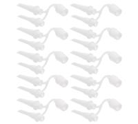 HEANUJJ 10pcs Sturdy Foot Pump Nozzle Adapter for Inflatable Pumps, Two-in-one Plastic Design with Sealing Ring, Suitable for Most Foot Inflators, for Sports and Outdoor Recreation