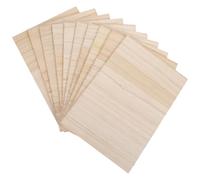 HEANUJJ 10pcs Taekwondo Breaking Boards, Paulownia Wood Training Tool and Practicing Breaking Equipment, Khaki Colour Convenient Martial Arts Punching Boards for Performing Prop