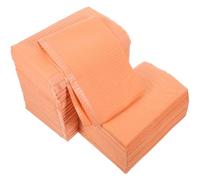 HEANUJJ 125Pcs Disposable Manicure Table Mats Nail Art Table Protector Salon Nail Polishing Desk Placemat Orange for Expert Use and Art Practice