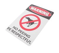 HEANUJJ 1pcs Warning Sign Dog Pee Sign for Yard Decorative Iron Plaque with Workmanship Eye-catching Design Easy to Apply Garden Pet Dog Notice