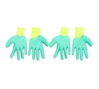 HEANUJJ 2 Pairs Hamster Protective Bite-proof Gloves for Pet Training, Skin-friendly Rubber Material with Easy Wear and Removal, for Hamster and Small Animal Handling