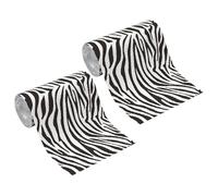 HEANUJJ 2 Rolls Zebra Pattern Paper Towels with High Absorption Performance, Distinctive Animal Print Design Kitchen Napkins for Home and Hotel Gatherings