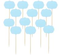 HEANUJJ 24pcs Writable Paper Cheese Markers Unique Chalkboard Shape, Easy to Distinguish and Removable Food Display Labels for Buffet, Cake, and Many Occasions