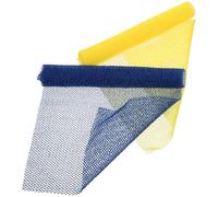 HEANUJJ 2Pcs African Exfoliating Net Sponges for Body, Shower Scrubbers Long Mesh, Yellow and Blue, Suitable for Bathing and Deep Skin Cleansing