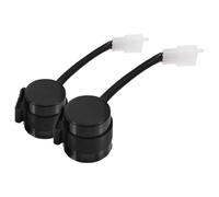 HEANUJJ 2pcs Electronic Flasher Relay Motorcycle Turn Flasher Black Plastic Audible Alerts High Brightness Road Trips and Daily Commute Car Vehicle Signal