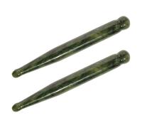 HEANUJJ 2pcs Jade Face Roller Gua Sha Massage Tools for Home Use, Handheld Acupunctures Point Massage Tool to Relieve Eye Fatigue and Promote Facial Blood Circulation