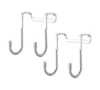 HEANUJJ 2pcs Over The Door Hooks Stainless Steel Heavy-Duty Over Door Hanger Stable Characteristics High Reliability for Kitchen Home