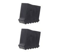 HEANUJJ 2pcs Rubber Ladder Protector Pads Non-Slip Ladder Feet Covers Black Foot Pads for Floor Protection and Covering the End to Preserve Wood Floors