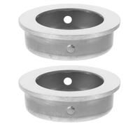 HEANUJJ 2pcs Stainless Steel Pocket Door Pull Handles with Recessed Hidden Handle Groove Convenient Enhanced Safety for Wardrobe Or Cabinet Doors