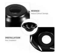 HEANUJJ 2pcs Universal Front Fork Frame Sliders for Motorcycles and Scooters, Black Aluminium Alloy with Broad Compatibility and Easy Installation, Crash Protection for Electric Bikes