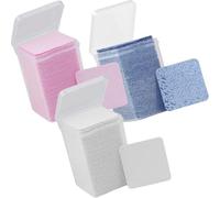 HEANUJJ 3 Bottles Glue Bottle Wiper Cotton Pads for Beauty Salons and Nail Beauty, Nonwoven Glue Residue Remover to Keep Clean and Extension Use Time