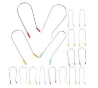 HEANUJJ 32 Pcs Electric Hot Roller Clips Hair Curler Securing Pins Replacement Set with 1.9cm, 2.54cm, 3.2cm, 3.81cm Sizes for Heated Hair Rollers Styling and Salon Use