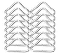 HEANUJJ 35pcs Trampoline Triangle Buckle Metal Triangle Ring Buckle Galvanized Steel Sturdy Wear Resistant Secure Connection Outdoor Jumping Exercises Replacement Repair Parts