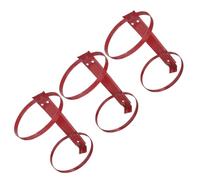 HEANUJJ 3pcs Heavy Duty Fire Extinguisher Mount Bracket with Adjustable Compatibility and Vertical Guide Channel Design, Iron Construction, Suitable for Powder Models in Garages