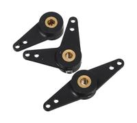 HEANUJJ 3pcs Heavy Duty Rudder Arm Adapter Precision Control Horn for Advanced Rc Yacht Rudder Arm Users Lshape Straight Nylon Copper Marine Grade Precision Control Improved Agility for Rc