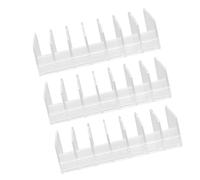 HEANUJJ 3pcs Transparent Acrylic Organizer Rack for Board Game Accessories Storage Display Tray Suitable for Monopoly and Other Tabletop Games