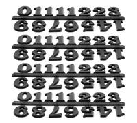 HEANUJJ 4 Sets 2Cm Black Arabic Numerals Digital Clock Numbers Kit DIY Wall Clock Face Replacement Accessories for Living Room Bedroom Home Decoration