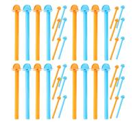 HEANUJJ 40pcs Plastic Bird Perch for Cage, Lightweight and Easy to Clean, Unique Shape Platform Stands Suitable for Small Parrots and Cockatiels in Cages and Indoor Spaces