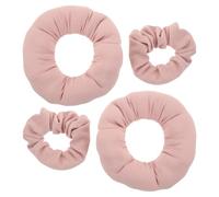 HEANUJJ 4pcs Elastic Hair Tie for Women with Zipper Pocket, High Elastic Polyester Scrunchie Featuring Hidden Storage Compartment for Discreet Storage of Cash, Keys, and Small Items,