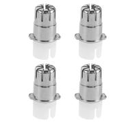 HEANUJJ 4pcs Nose Hair Trimmer Replacement Head Electric Nose Clipper Attachment Stainless Steel and Plastic Silver Portable Safe Trimming and Ear Hair Men