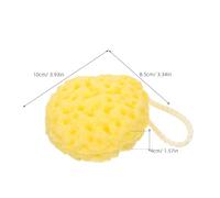 HEANUJJ 4pcs Soft Honeycomb Bath Sponges for Shower - Gentle Body Exfoliator Scrubber, Super Soft Yellow Loofah Sponges Suitable for Adults’ Bathing and Spa Relaxation