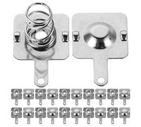 HEANUJJ 50 Sets Aa Aaa Battery Spring Contact Plates Iron Replacement Battery Springs for Holder Compartments Easy Integration for DIY Electronics Repair Projects