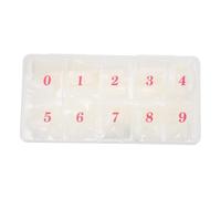 HEANUJJ 500pcs Natural Color Full Cover False Nail Tips Box, Manicure Fake Fingernail Patch Set for Nail Art Supply and Salon Use