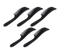 HEANUJJ 5pcs Curved Hair Cutting Combs for Professional at Home Use, Black Abs Material, Ergonomic Curved Design, Built to Last Hairdressing Tool for Trimming Back or Sides Hair