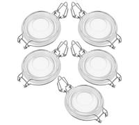 HEANUJJ 5pcs Glass Jar Lids Replacement with Leak Proof Airtight Seal and Secure Clasp Design for Wide Mouth Jars, Easy to Clean Iron Covers Suitable for Pickling and Commercial Use