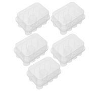 HEANUJJ 5pcs Insulin Vial Storage Box for 3ml Vials Plastic Airtight Organizer Case with Easy Open Design, Prevents Movement and Maintains Consistent Temperature for Refrigerator