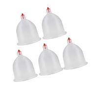 HEANUJJ 5Pcs Vacuum Suction Cupping Set for Body Therapy and Massage Suitable for Health Centres and Home Use Portable Cups