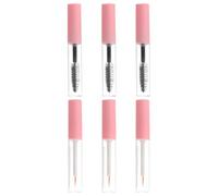 HEANUJJ 6Pcs 5Ml Empty Mascara Tube and Lip Gloss Container Bottles Black Portable Refillable for Eyelash Cream and Cosmetic Use
