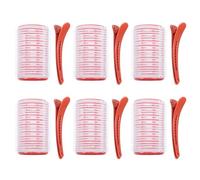 HEANUJJ 6pcs Self Grip Hair Rollers Curlers for Women, Plastic Hairdressing Curlers with Hairstyle Clips, Non-heat Hair Styling Tools for Volume and Styling