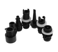 HEANUJJ 7pcs Pump Adaptor Kit for Inflatable Kayak and Paddle Board, Pvc Material with 7 Sizes Air Valve Connectors, Quick Inflation and Portable Design for Outdoor Paddling Trips