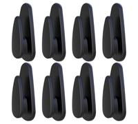 HEANUJJ 8pcs Practical Car Hangers Storage Hooks for Car Self-Adhesive Abs Material Compact Design for Organising Data Cables and Garbage Bags