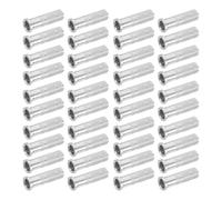 HEANUJJ Aluminum Arrow Inserts for 6.2mm Inner Diameter Carbon Arrow Shafts 50pcs Lightweight Strength with Enhanced Grip Pattern Suitable for Target Practice and Hunting