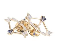 HEANUJJ Archery and Versatile Reward Alloy Brooch Lapel Pins 2pcs with Elegant Design, Comfortable Wear for Archery Athletes at Competitions and Tournaments