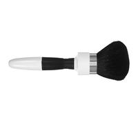 HEANUJJ Barber Cleaning Brush for Hair Salon and Personal Use, Black Abs Material Grooved Design, Simple Classic Style Neck Hair Brush for Shaving and Cleaning Beard