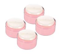 HEANUJJ Body Powder Container Synthetic Sponge and Material 4pcs with Puff Easy to Operate with One Hand for Loose Powder for Humid and Hot Travel
