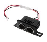 HEANUJJ Car Cigarette Lighter Socket Splitter Adapter Overload Protection with Dual 12v Sockets USB Port Power Extension Cord Reliable Plastic Material for Traveling
