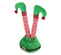 HEANUJJ Christmas Elf Leg Decoration Ornament for Home Decor and Xmas Party Featuring Hand-painted Chemical Cloth and Pp Cotton Material Festival Table Ornament