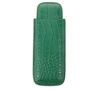 HEANUJJ Cigar with Structure and Rounded Internal Contours Leather Travel Case for Men Fits 2 Cigars, Lightweight and Compact Design, for Business Trips and Quick Access